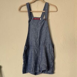 Linen shortalls